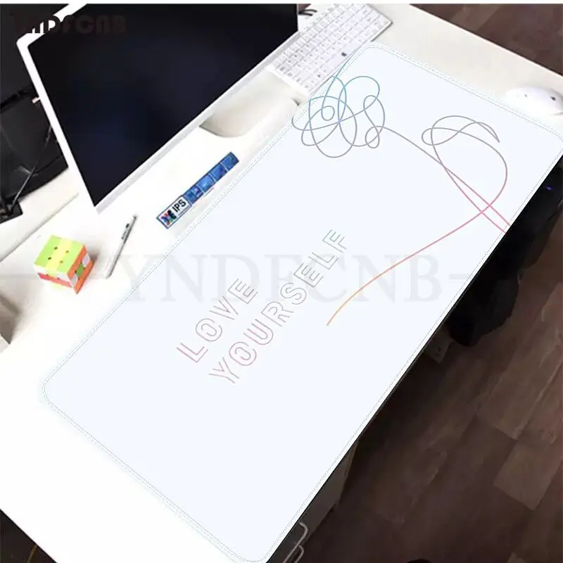YNDFCNB Love yourself Flower kpop Cool Large sizes DIY Custom Mouse pad mat Size for Cs Go LOL Game Player PC Computer Laptop