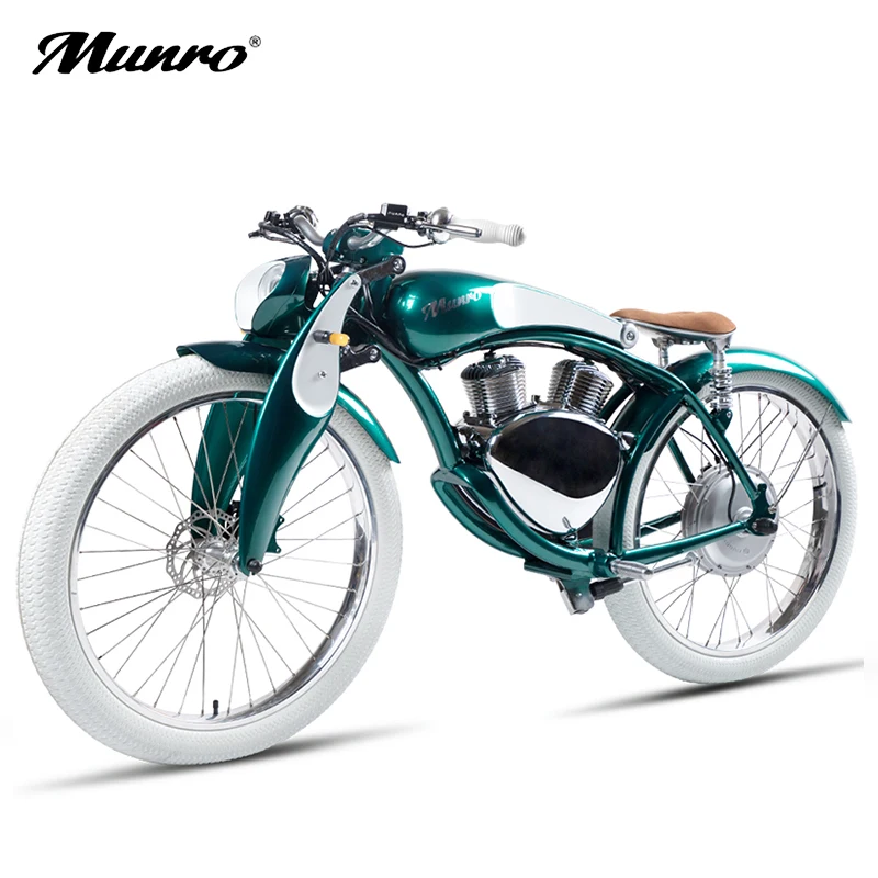 Munro2.0 luxury Electric Motorcycle 26inch electric bicycle 48V lithium battery smart super E-motor 50km Maximum battery life