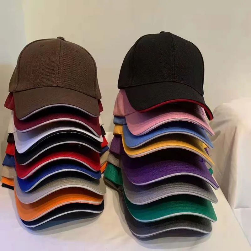 Unisex Cap Casual Acrylic Plain Baseball Cap Adjustable Hats For Women Men Hip Hop Cap Streetwear Dad Hat Wholesale