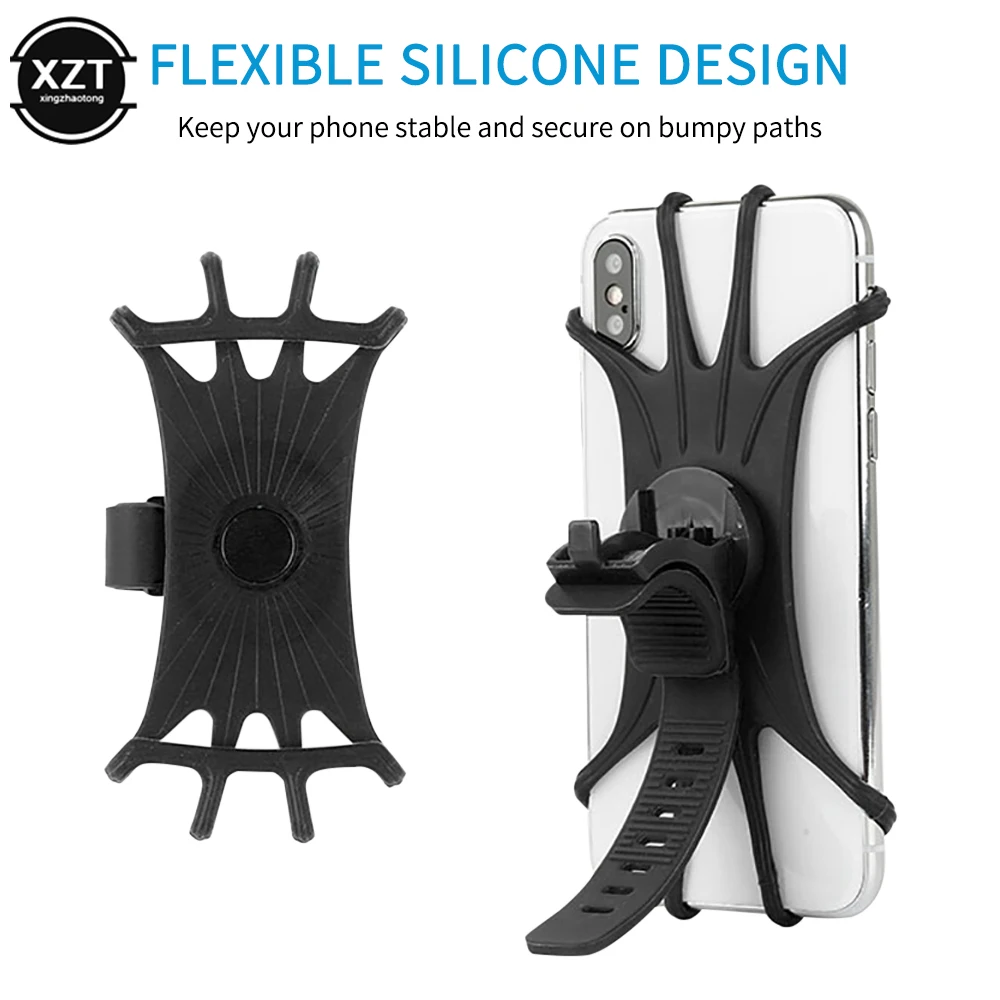 Uniwersalny silikonowy uchwyt na telefon rowerowy motocykl na IPhone 12 11 pro max 7 8 plus X Xr stojak na telefon komórkowy uchwyt na rower GPS