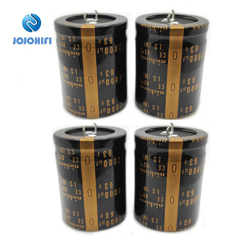 4pcs 63V/12000UF Nichicon 12000UF 63V 35 * 45mm Pitch 10mm Audio Fever HIFI Audio Amplifier Filter Capacitor