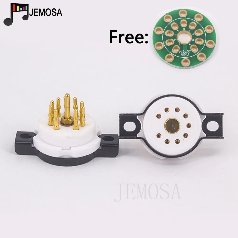 ท่อ9Pin เซรามิก eizz สำหรับ12AU7 ECC82 ECC83 EL84 12AX7 ECC88สูญญากาศ7199หลอดไฮไฟเครื่องขยายเสียงวินเทจ