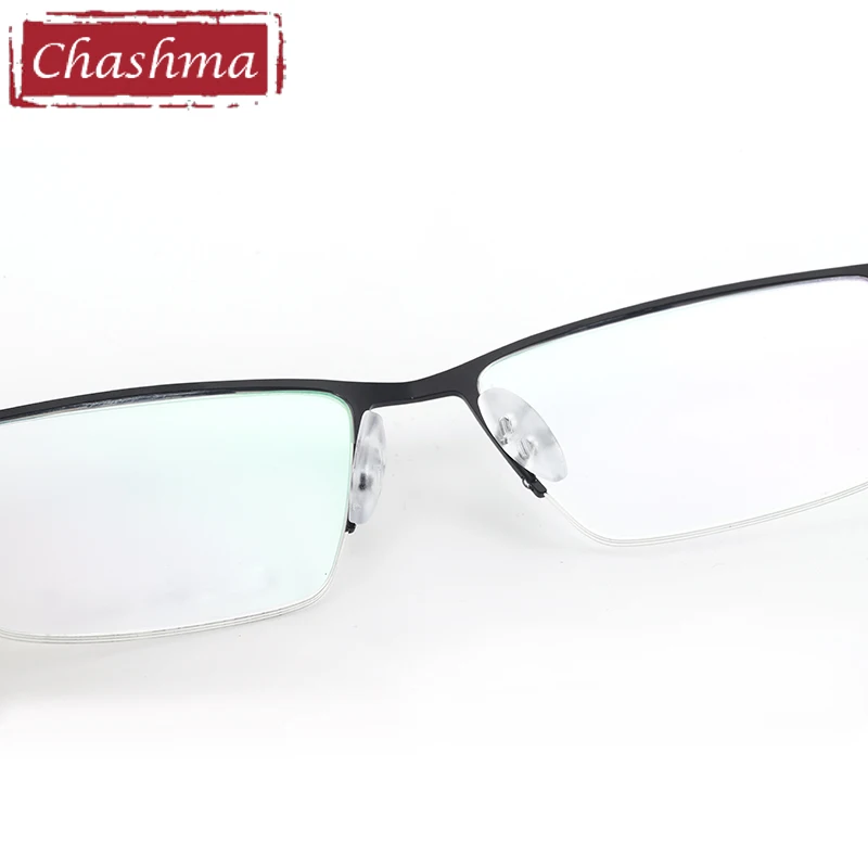 Chashma Men Titanium Stainless Glasses Frame Fashion Male Business Style Ultralight Eye Myopia Prescription Eyeglasses