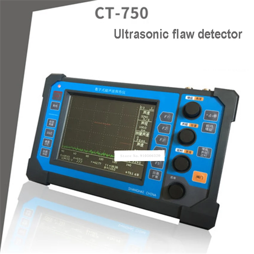 CT-750 المحمولة الرقمية بالموجات فوق الصوتية للكشف عن الخلل هيكل معدني الصلب لحام عيب الكراك الخلل الكاشف 220 فولت 0 ~ 6000 مللي متر رائجة البيع