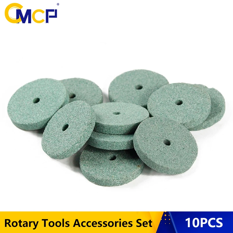 Cmcp 10Pcs 20Mm Mini Boor Slijpschijf Set Polijsten Pad Voor Dremel Grinder Rotary Tool Schurende Disc Wiel