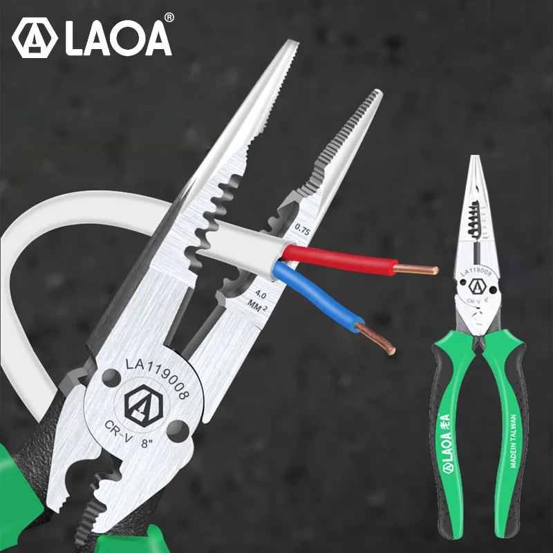 

Плоскогубцы LAOA, длина 8 дюймов, игольчатые, для зачистки проводов