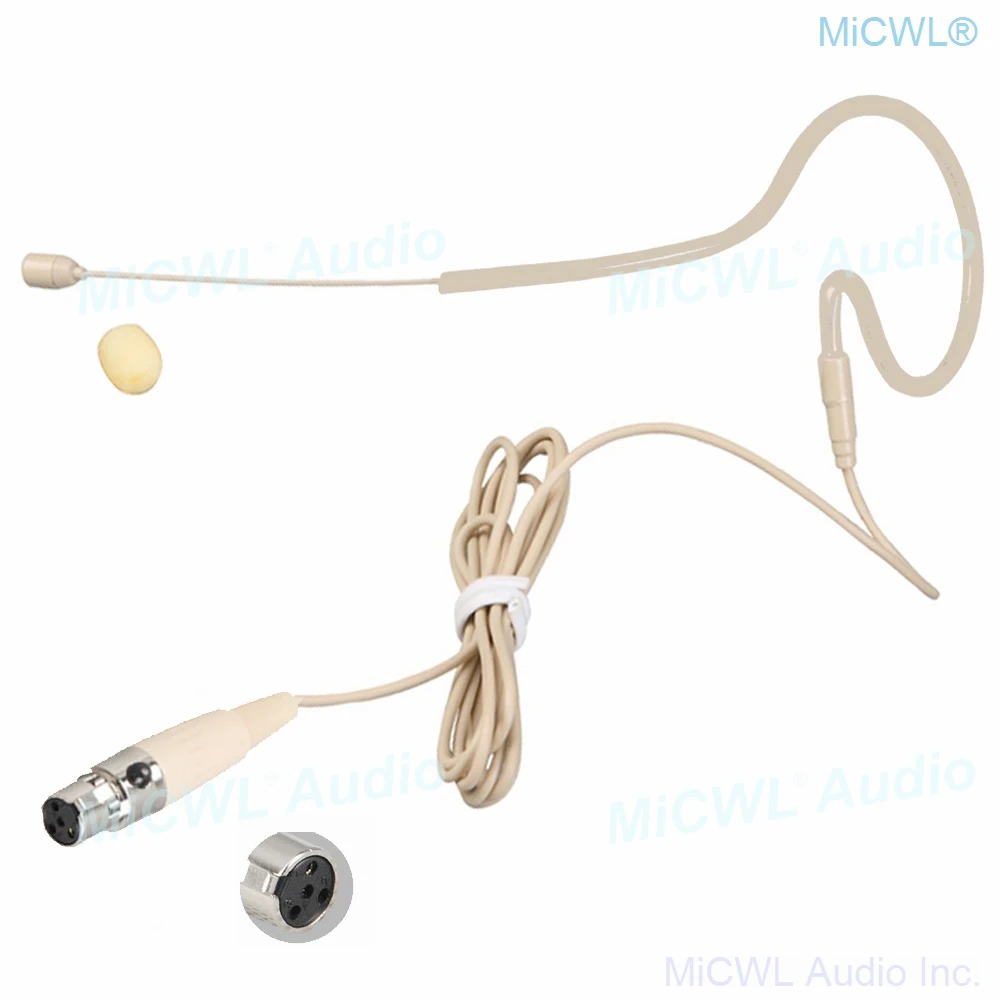 Skin color Single ear wearing Headset Microphone TA4F for SHURE UR1 SLX1 UR ULX PGX UT Wireless microfone MiCWL SE02