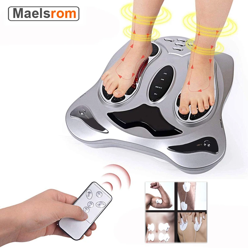 Electric Vibrator Foot Massager With Remote Control Health Care Body Massage Leg Exerciser Bio Shaker Heating Therapy Machine