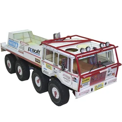 TATRA 813 Extreme Truck Trial 1:32 Dakar Rally Mini Origami Art 3D Paper Model Papercraft DIY Adult Handmade Craft Toys ZX-036