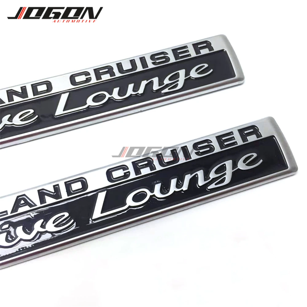 For Toyota Land Cruiser LC100 LC200 LC76 LC79 FJ76 FJ79 Side Rear 3D Executive Lounge Chrome Emblem Trunk Badge Sticker Trim