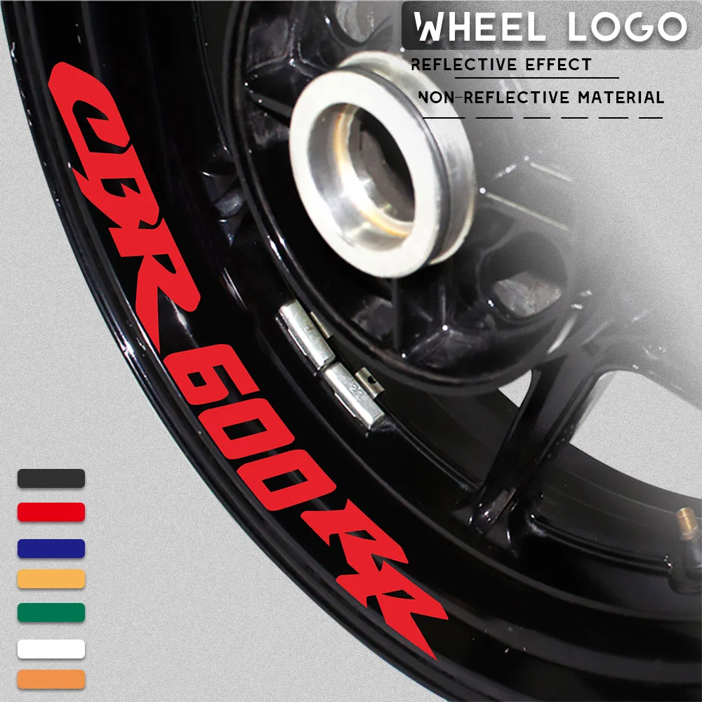 For HONDA CBR600RR cbr 600rr Motorcycle Wheel Sticker Reflective Rim Stripe Tape Motorbike Decal Styling Stick