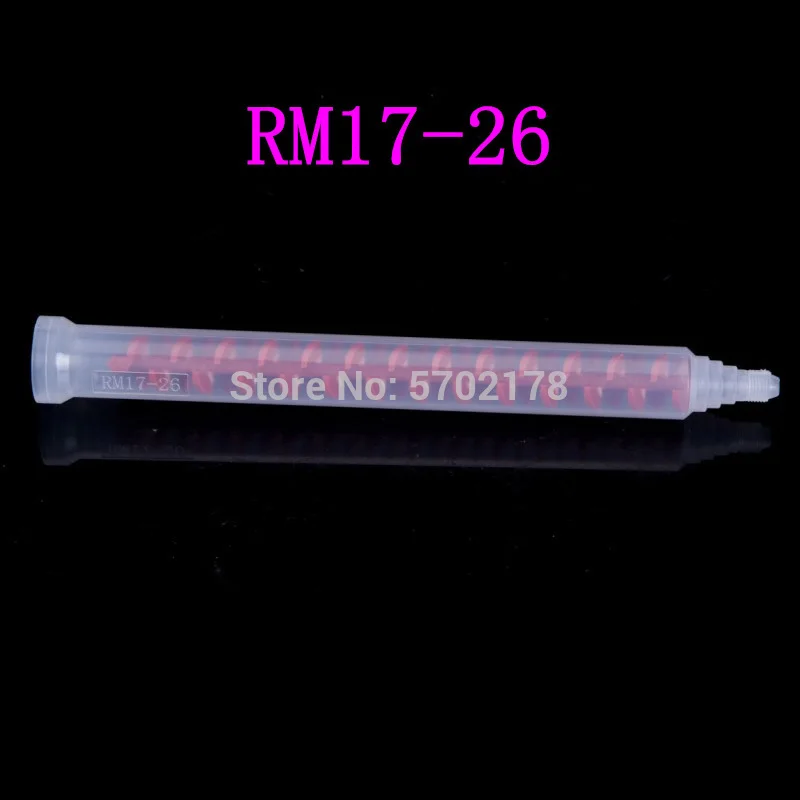 

50pcs Free Shipping BOYEE Adhesive Resin Dynamic Mixing Nozzle RM17-26 Round Mixed Tube Filling glue machine accessories