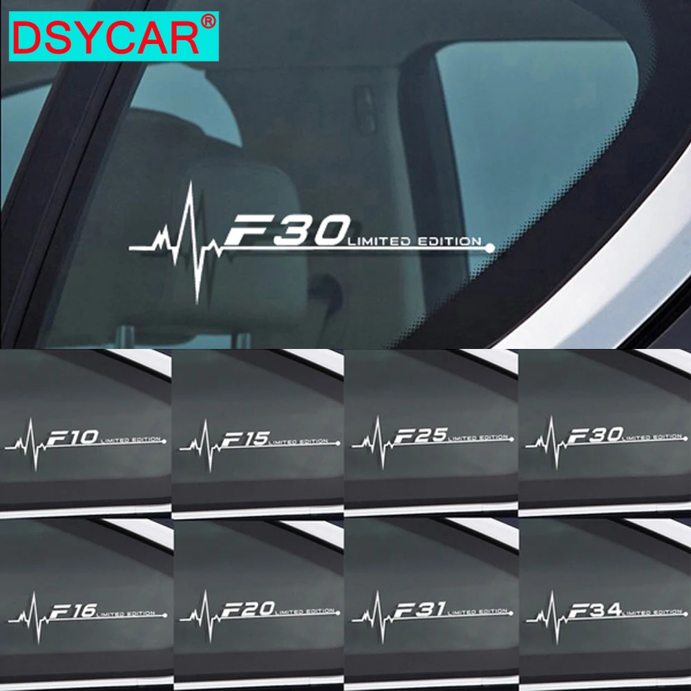 DSYCAR 1Pcs For BMW F01 F02 F07 F10 F15 F16 F20 F25 F30 F31 F34 F45 F46 F48 F82 F85 F87 Car Side Window Stickers
