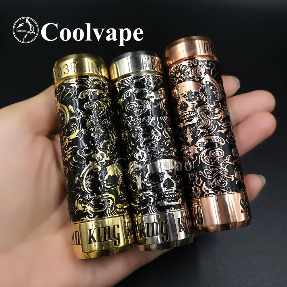 

coolvape Skeleton king kong Mechanical Mod Brass Copper Material 18650 20700 21700 18350 18500 Battery Electronic Cigarette mod