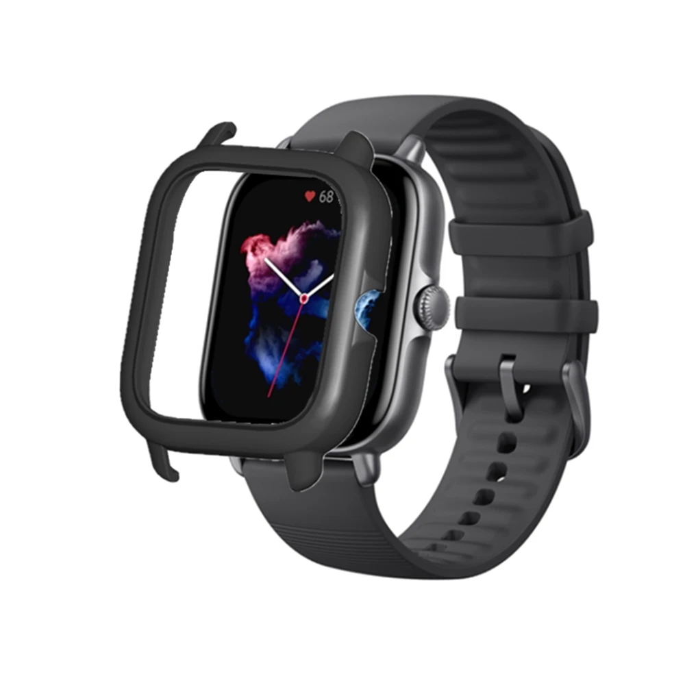 حافظة واقية للكمبيوتر الشخصي لـ Amazfit GTS3 واقي بلاستيكي لساعة Amazfit GTS3 الذكية ملحقات ممتص الصدمات للإطار الواقي