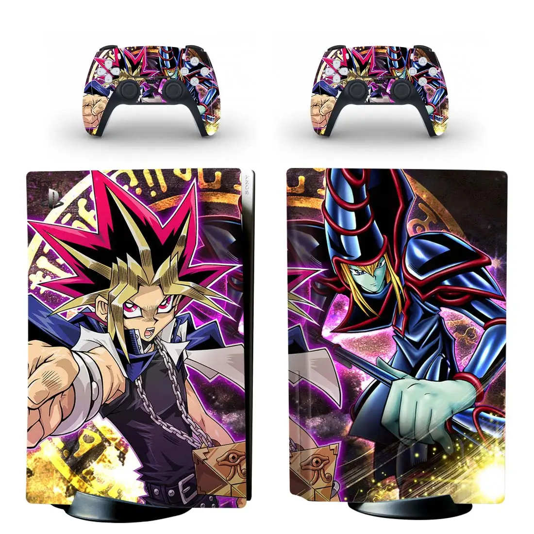 Yu-Gi-Oh PS5 Disc Skin Sticker for Playstation 5 Console & 2 Controllers Decal Vinyl Protective Disk Skins