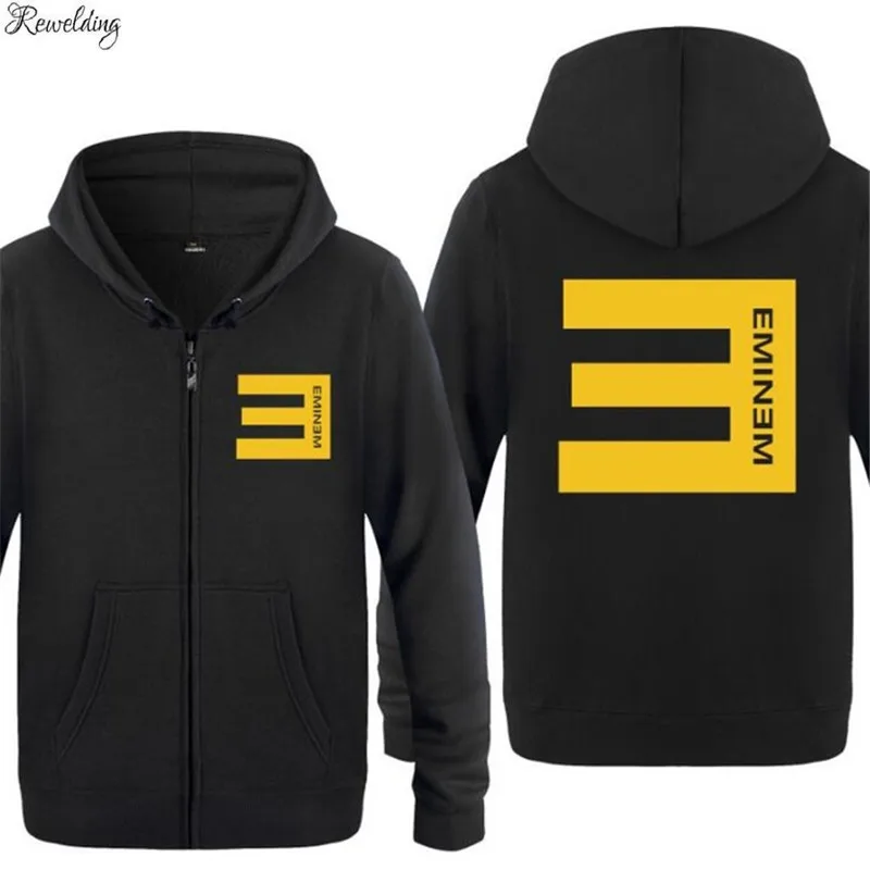 

Mens Hoodies Rock Rap Singer Eminem Printed Hoodie Men Hip Hop Fleece Long Sleeve Jacket Coat Winter Skateboard Men's Sweatshirt