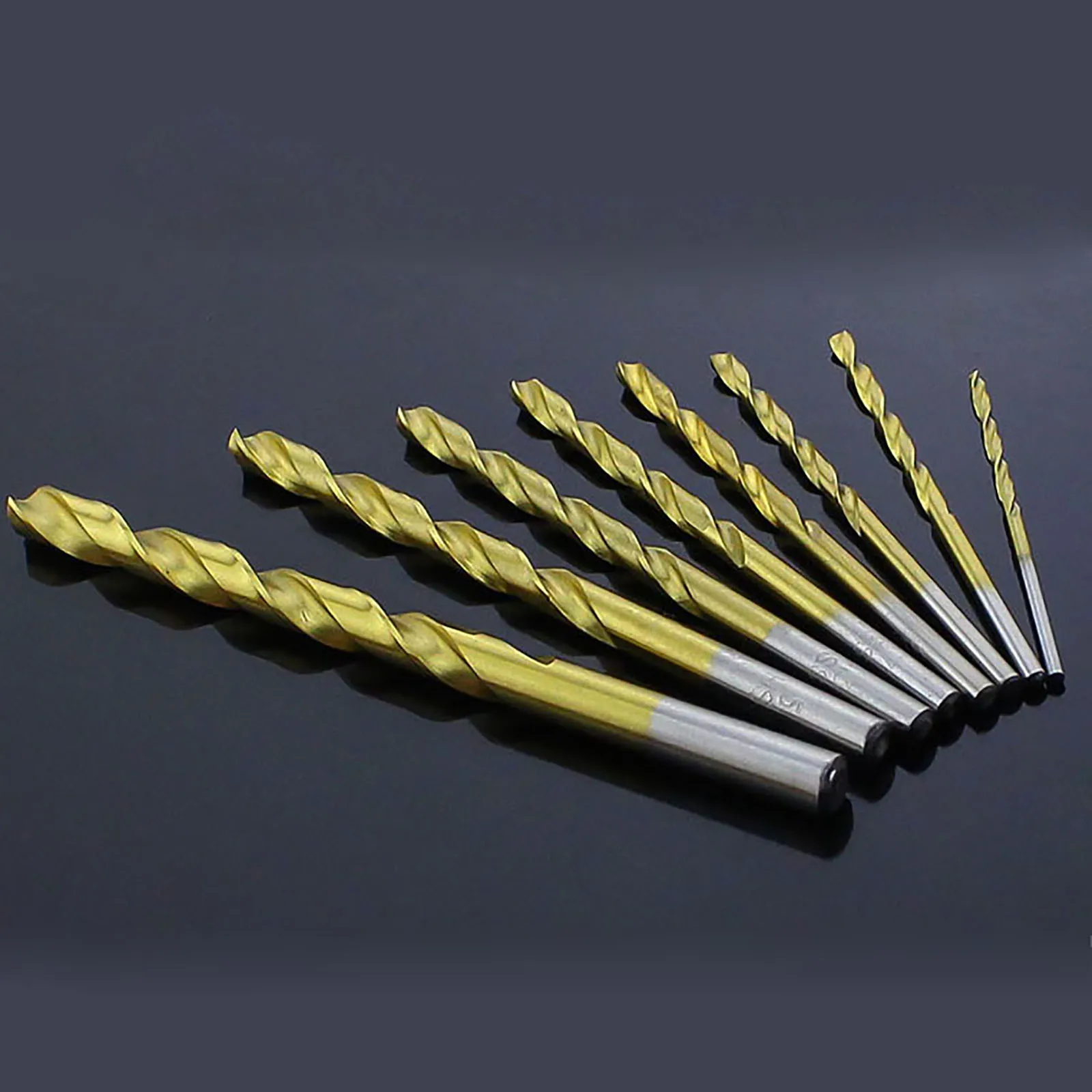 1Pcs 5-6.9mm Straight Shank Twist Drill Bit Titanium Plated High Speed Steel Perforating Electric Drill Rotary Head Tools Parts