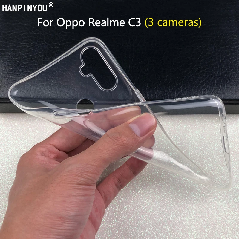 For Oppo Realme C21 C3 7 6 5 X50 XT Find X2 Reno4 Reno3 Pro 5G Reno Z 3 Slim Crystal Clear Soft TPU Case Camera Protect Cover