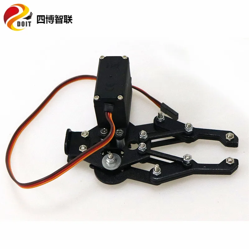 SZDOIT Metal 1DOF Robot Arm Gripper Manipulator Mechanical Claw Industrial Robotic Clamp With High Torque Servo DIY For Arduino