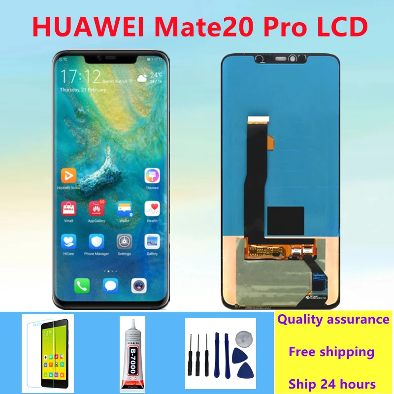 

AMOLED TFT Mate20 Pro Display with frame Replacement for Huawei Mate 20 Pro LCD Display Touch Screen Digitizer Repair Parts