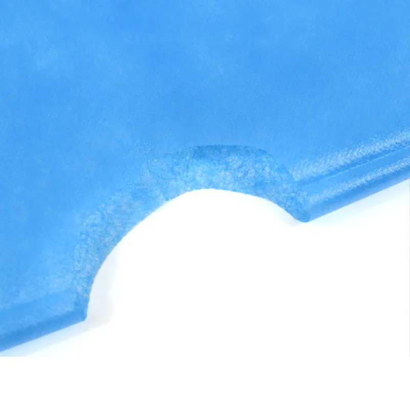 50pcs Disposable Surgical Drapes Hole Cover Non-woven Sterile Hole Sheet Blue Surgical Towel Individually Package