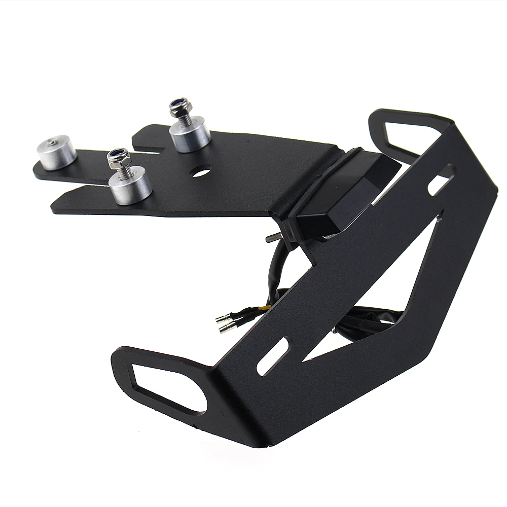 Motorcycle License Number Plate Frame Holder Bracket with Light for KAWASAKI ER-6N ER-6F NINJA 650 ER6N ER6F ER6N