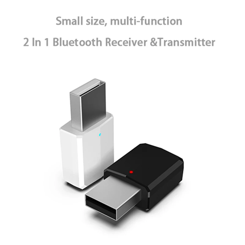 Bluetooth-compatible 5.0 Audio Receiver Transmitter 2 In 1 Wireless Bluetooth-compatible Adapter 3.5mm AUX Stereo For TV
