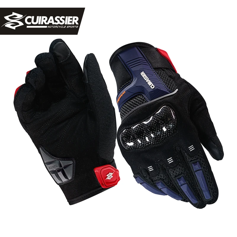 Cuirassier TX200 Motorcycle Full Finger Gloves Protective Gear Racing Touchscreen Bike Riding Motorbike Moto Motocross Gloves