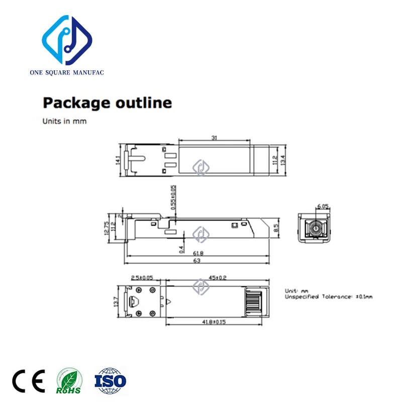 Imagem -04 - para Sfp10g-lr lc 10g 1310nm 10km Ddm sm Módulo Sfp Mais Optica Transceptor de Fibra