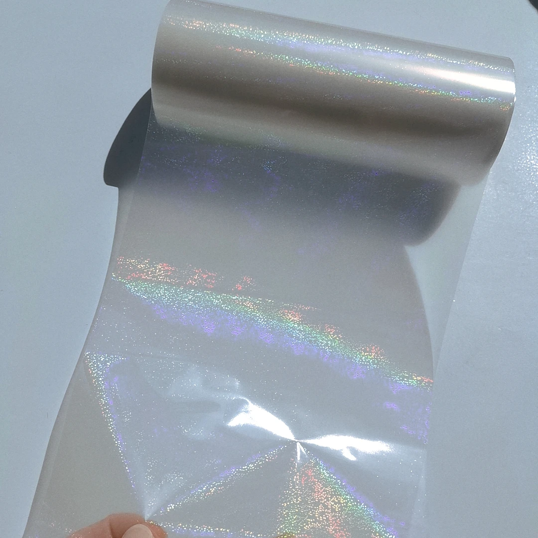 Holographic Sand Transparent Hot Stamping Foil Film On Paper or Plastic (21cm)8.4\