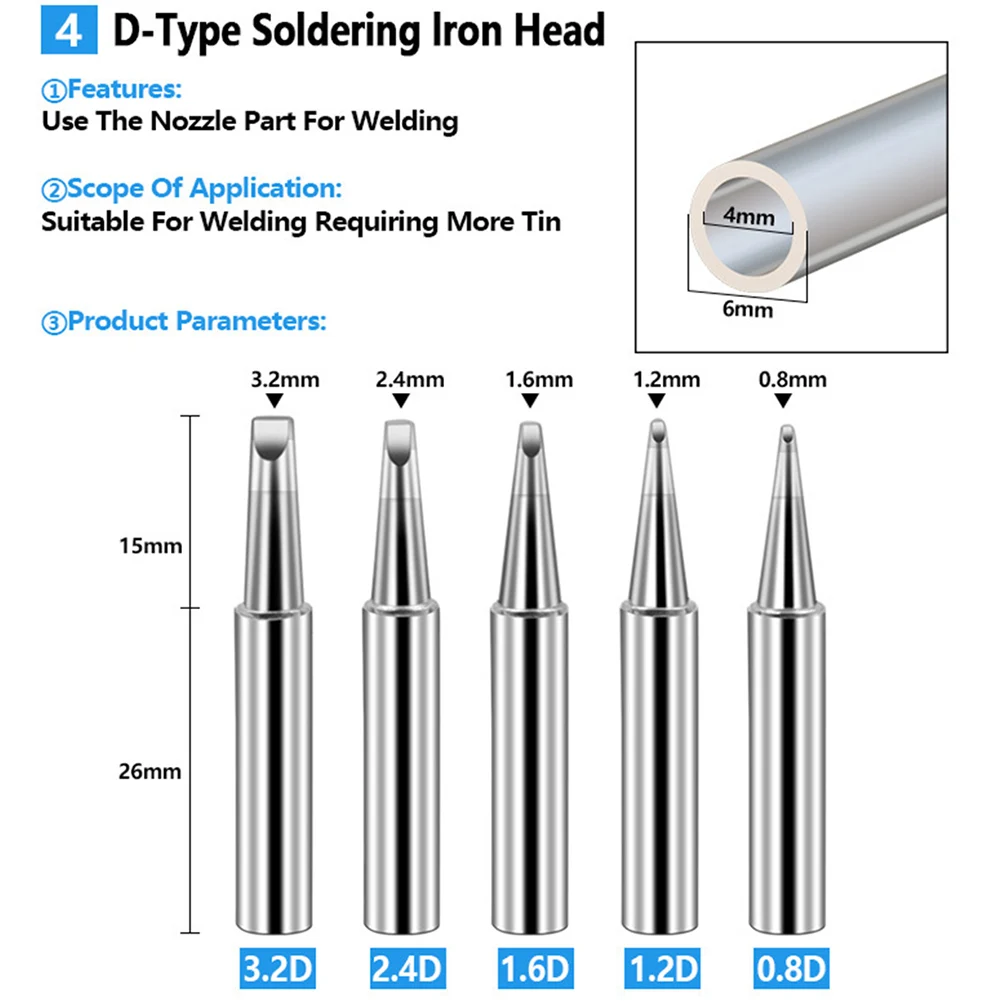 ไฟฟ้ามีดมีดหัวตรงปลายโค้งทองแดงบริสุทธิ์ชุบ Soldering ตะกั่ว-ฟรี Soldering Repair เครื่องมือ