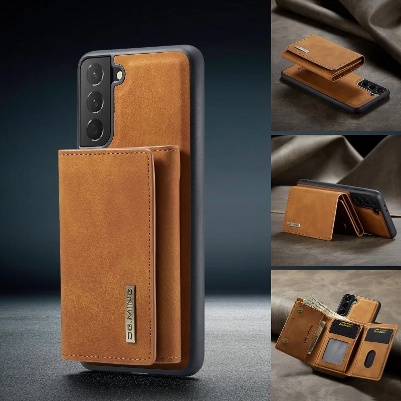 Magnetic Leather Phone Case With Card Case For Samsung Galaxy S24 Ultra S22 S23Plus S21 S23FE Note20 Ultra  A14 A54 A53 A71 Case