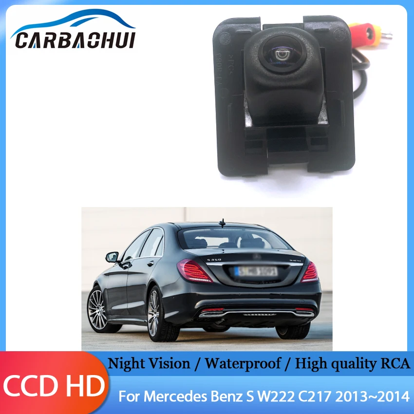 

170° HD 1280P Car Rear View Camera Night Vision High quality RCA Reverse Reversing For Mercedes Benz S W222 C217 2013~2014