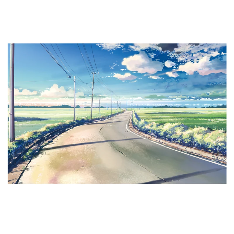 Tapestry Anime Landscape Wall Decoration Bedside Bedroom Dormitory Background Cloth Tablecloth Blocking Free Punch декор на сте