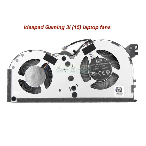 Ventilador de refrigeración de CPU para ordenador portátil Lenovo IdeaPad Gaming 3-15IMH05 3-15ARH05 Creator 5-15IMH05 ventiladores de ordenador 5F10S13912 BAPA1509R5HP002