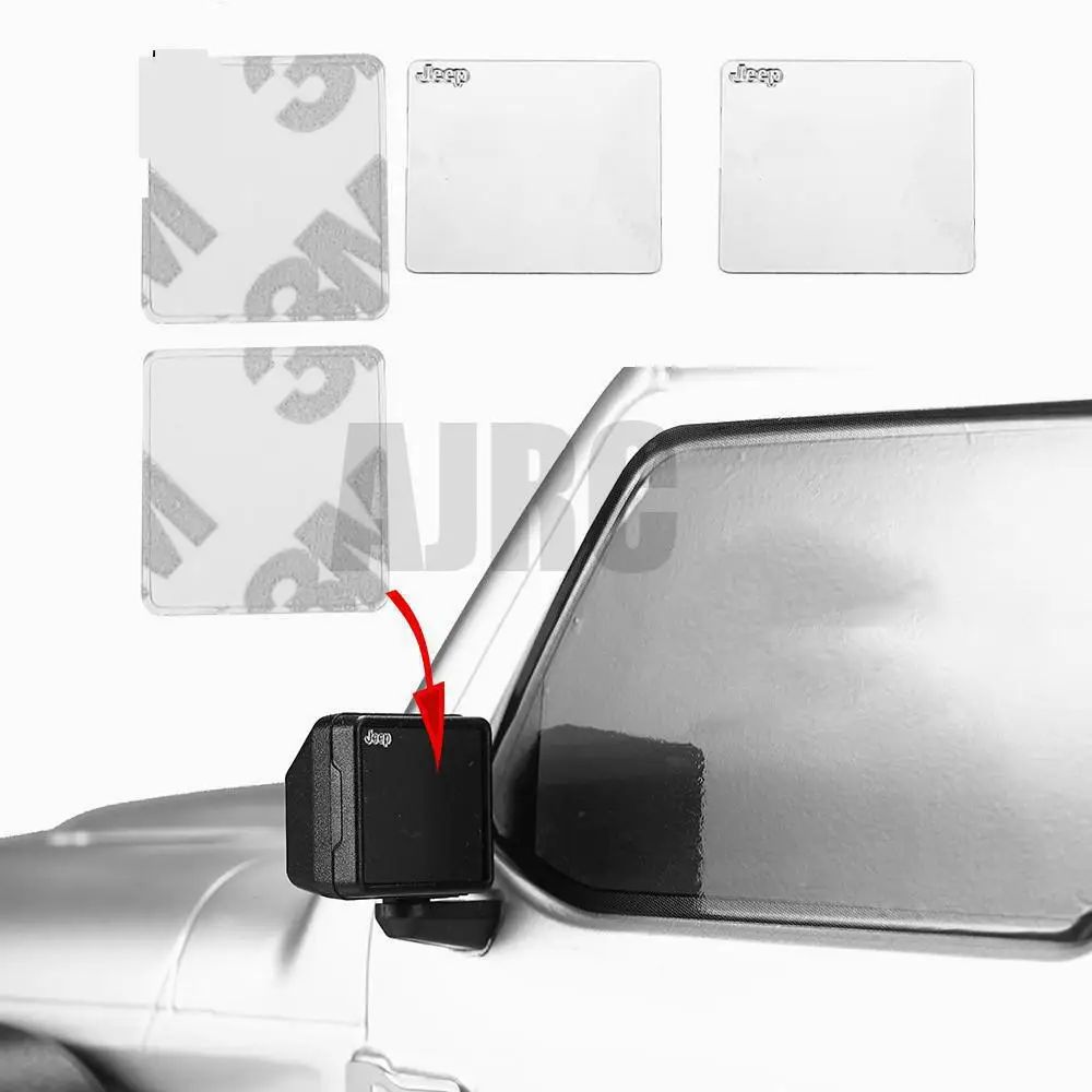 

16mm x 20mm Metal Rear View Mirror Lens for AXIAL SCX10 III JEEY RC Model Car Rearview Mirror Reflector Accessories