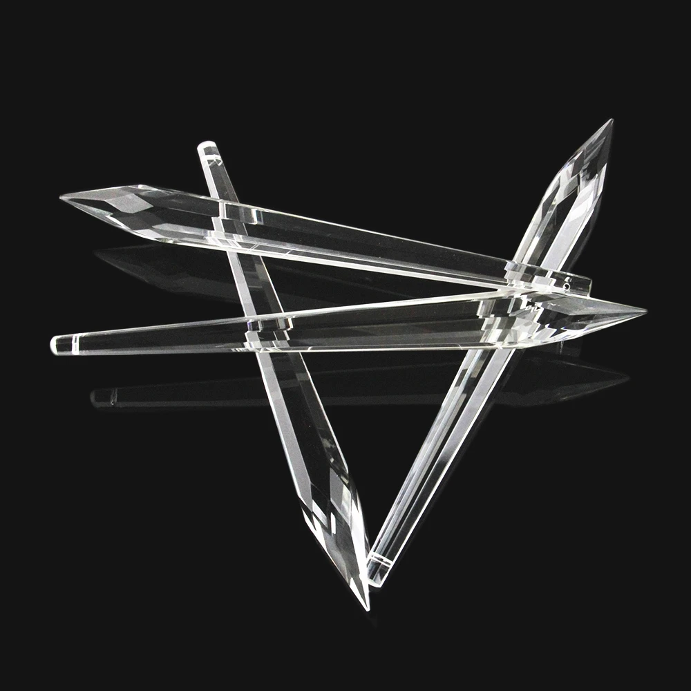 200mm 10pcs Clear Crystal Chandelier Prism Icicle Drop Pendants Parts Glass Lighting Pendant For Sale