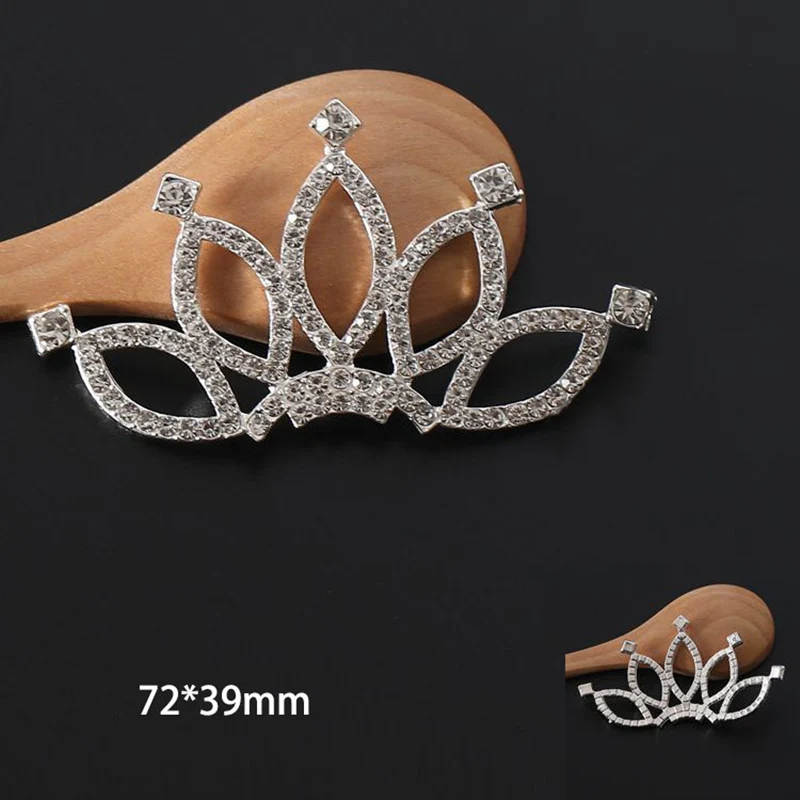 4Pcs Glitte Crown Rhinestone Super Bright Glass Strass DIY Children Hairpin Jewelry Accessories Garment Decoration Craft Zircon