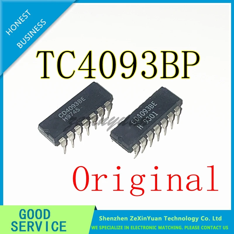20PCS/LOT TC4093BP TC4093B TC4093 DIP-14 original  IC In stock!