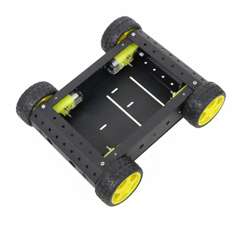 子供用4wdスマートシャーシキット,66mmハートホイールエンジン,アルミニウム合金,車用,リモートコントロールロボット,DIY