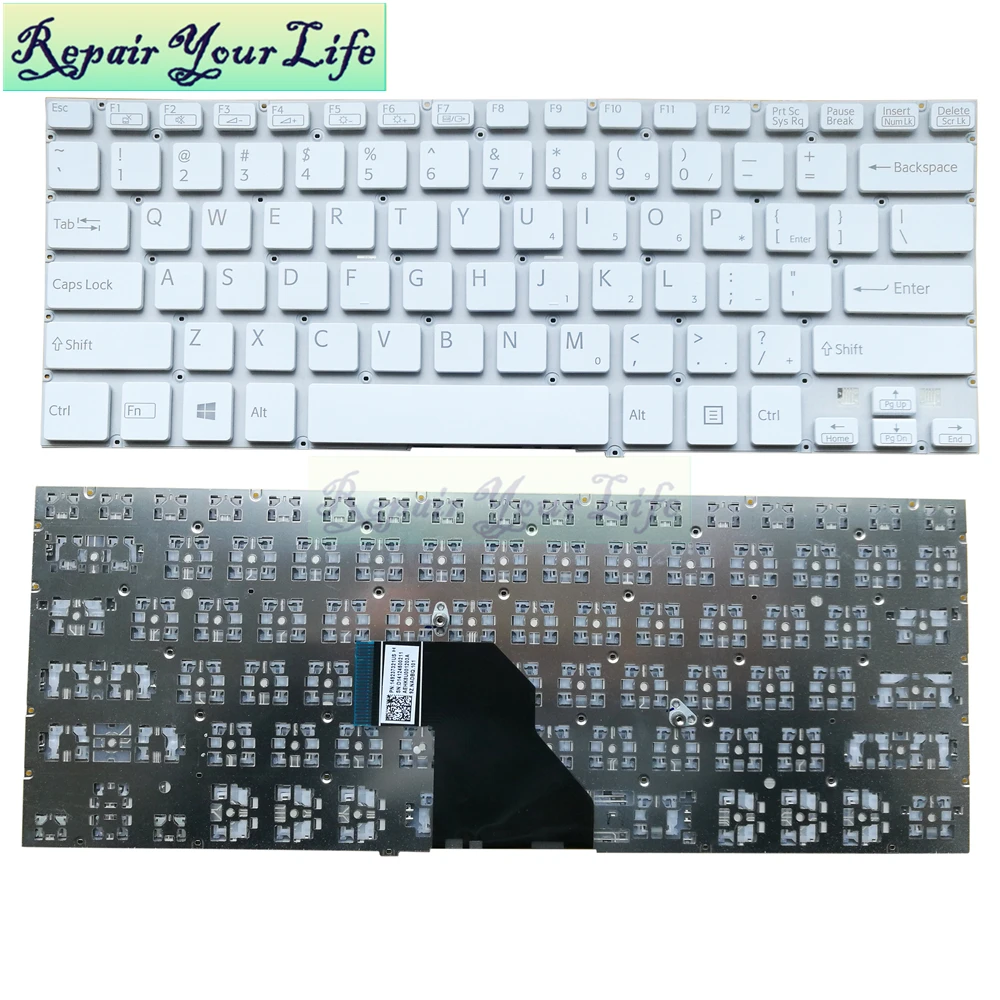 Laptop Keyboard for SONY SVF142C29U SVF142C29M SVF142C SVF142 SVF141 SVF1421E2E SVF1421L1E US English layout original 149237321