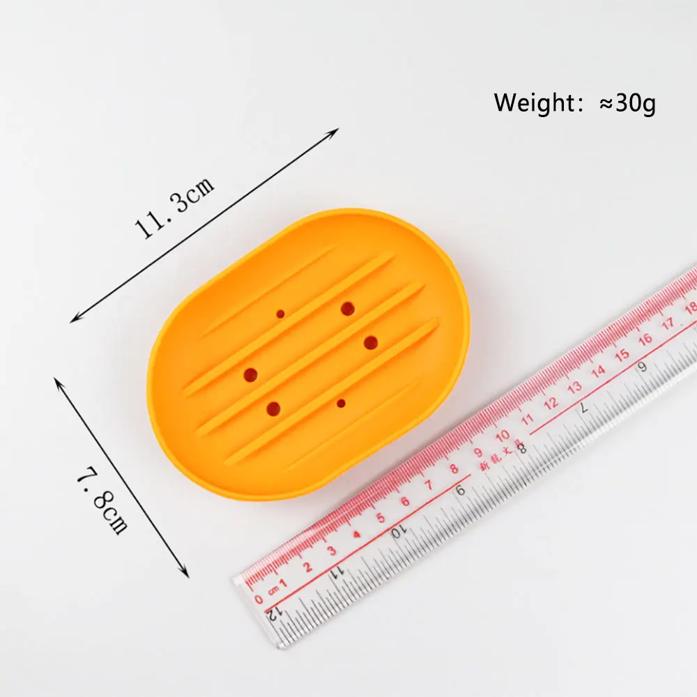 Silicone world Bathroom Dish Plate Case Home Shower Travel Hiking Holder Container Soap Box Soap Rack Flexible Soap Dish