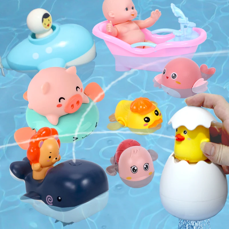 Klassieke Baby Speelgoed Kids Kinderen Zwemmen Game Douche Zwemmen Zwembad Bad Speelgoed Voor Peuters 2-4 Jaar Oud Spel water Meisje Jongen Rubber Duck