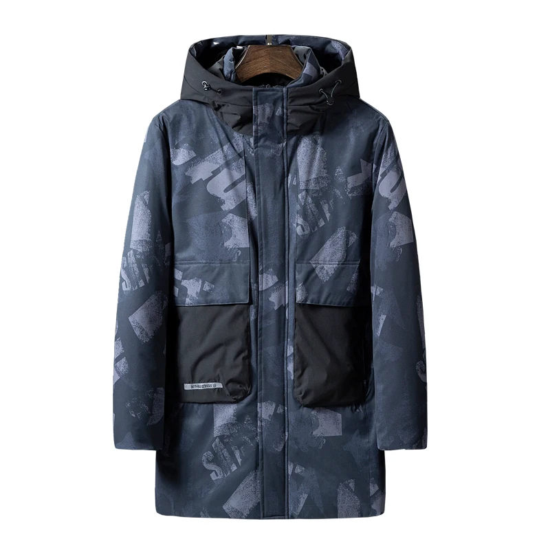 5XL 6XL 7XL 8XL di Spessore e caldo degli uomini di inverno di grandi dimensioni casuale allentato Parka di marca dei vestiti della chiusura lampo