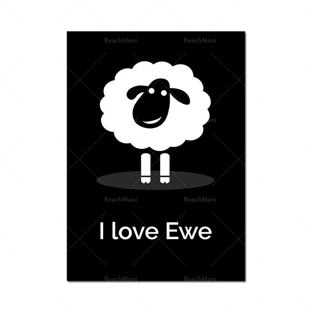 I LOVE EWE Posters - Diverses couleurs - Tailles