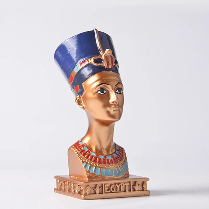 Egypt retro ornaments Queen head resin crafts home decoration gift decoration