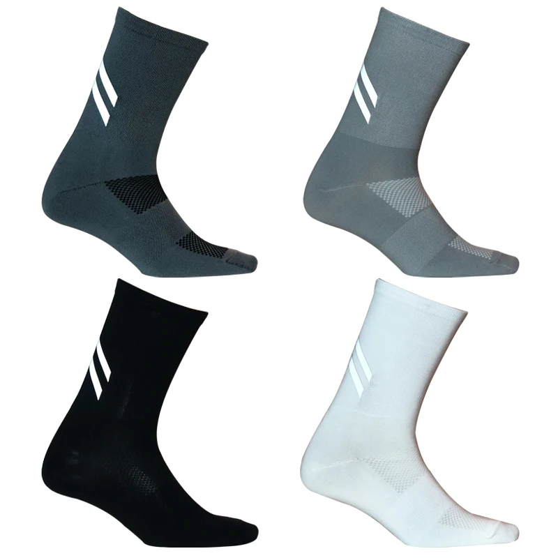 New High Reflective Cycling Socks Night Safety Men Women Professional Bicycle Bike Socks Sport Hiking Running Sock