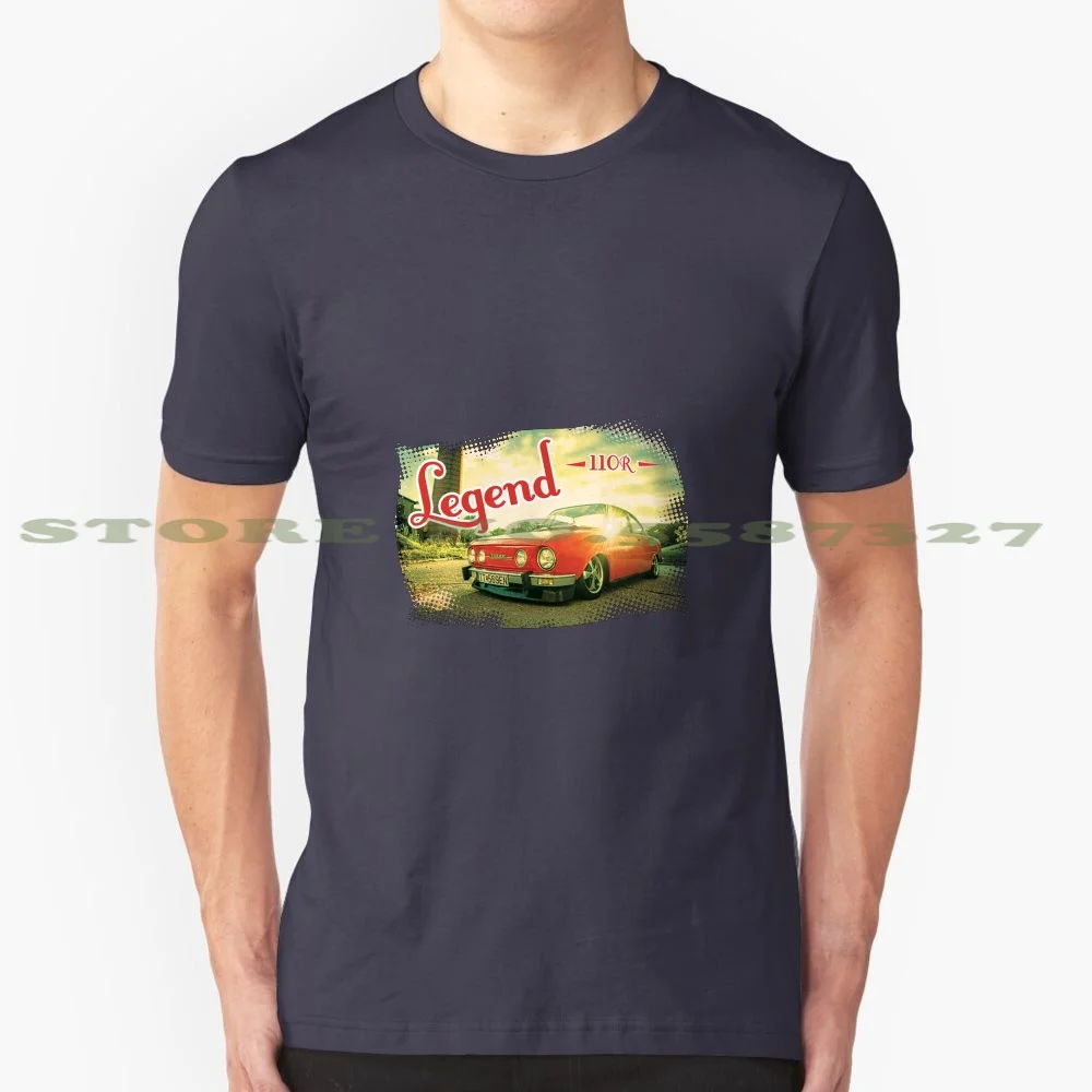 Skoda 110R Legend 100% Cotton T-Shirt Old School Tuning Classics Skoda Legend R