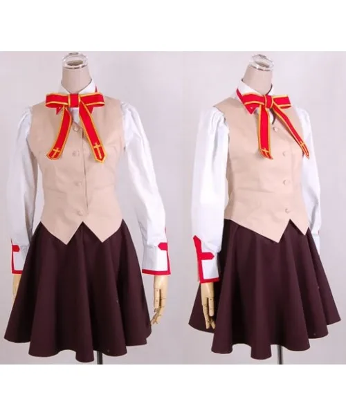 

Fate Stay Night School Girl Uniform Skirt Suit School Uniform Outfit Halloween Adult Party Dress Set Cosplay Costume E001